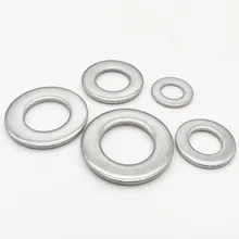 304-Stainless-Steel Screw-Bolt Plain-Gasket Flat-Washer M4 M2.5 1/50/100pcs M5 A2 