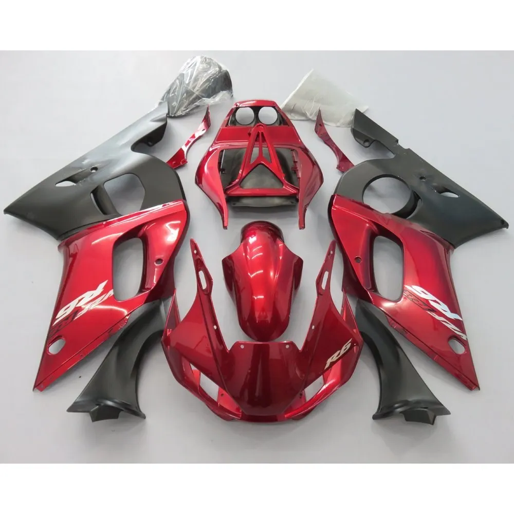 

Red Injection Mold Fairing Kit For Yamaha YZF R6 YZFR6 YZF-R6 1998 1999 2000 2001 2002 YZF600 R600 98 - 02 Bodywork Fairings Set