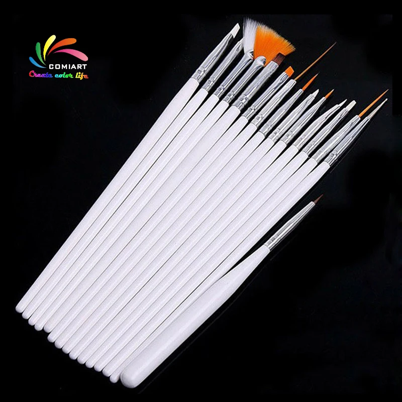 

15Pcs/Set Pottery Crafts Painting Brushes Different Shape Round Pointed Tip Nylon Watercolor Painting Brush Set Art Supplies