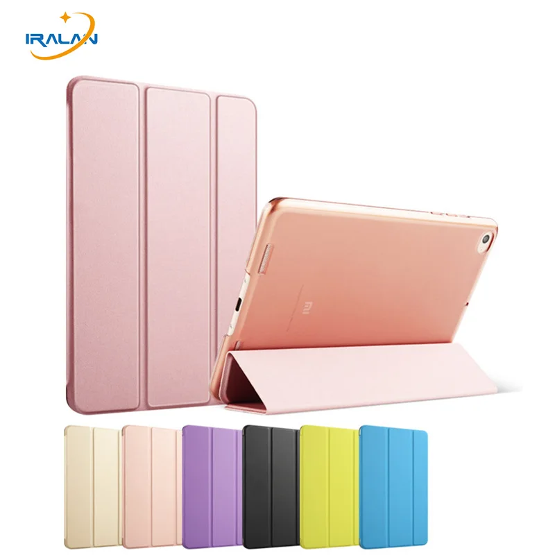 

2018 Luxury Ultra thin Original Smart Cover for Xiaomi Mipad 2 3 with Sleep Wake-Up Protective Stand Case + stylus + film