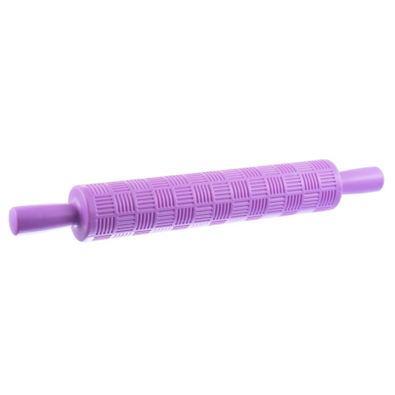 Urijk Pastic антипригарный Fondant Rolling Pin тиснение торт тесто ролик украшения ремесла DIY