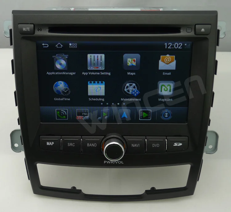 Best S150 Android 4.0 Car DVD GPS player for Ssangyong Korando 1080p HD A8 chip1GHZ CPU 512MB  DDR DSP WIFI 3G DVR TMC TPMS(opt) 5