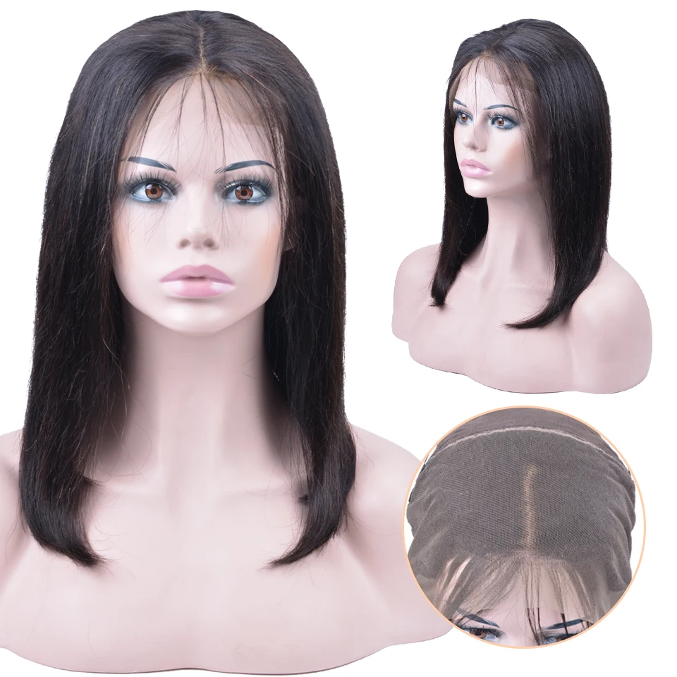 Короткие человеческие волосы боб парики для женщин Ombre 1B/27 черные корни Remy