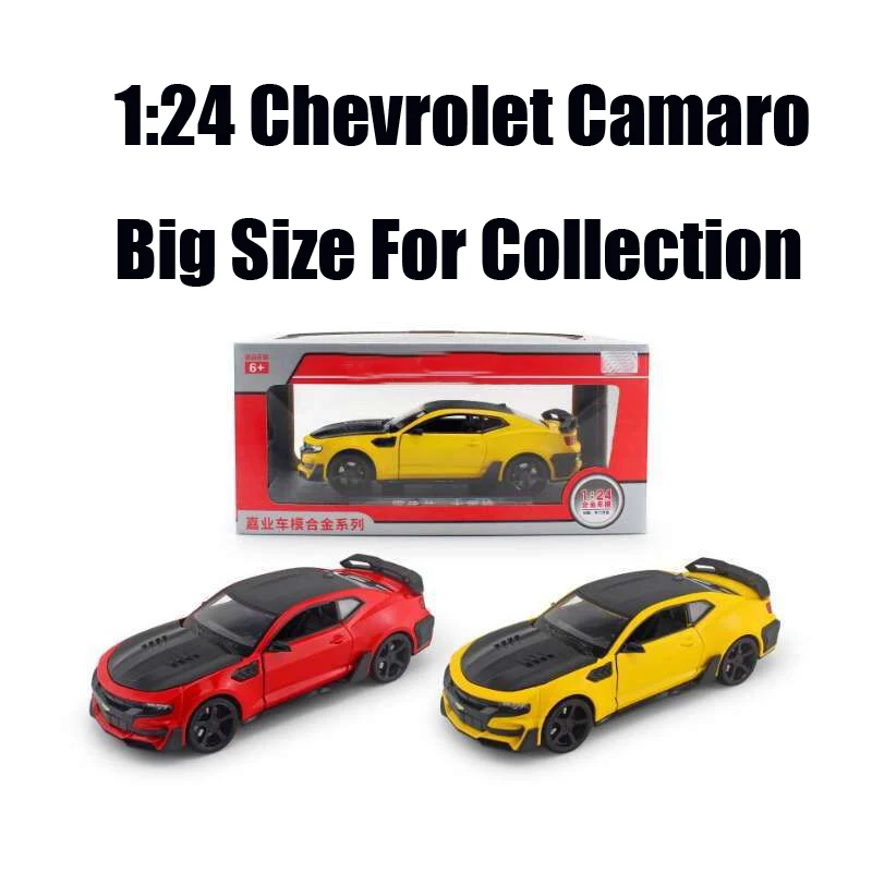 1/24 Diecasts& игрушечный транспорт Chevrolet Camaro Континентальная модель автомобиля коллекция автомобилей игрушки для мальчика Детский подарок brinquedos