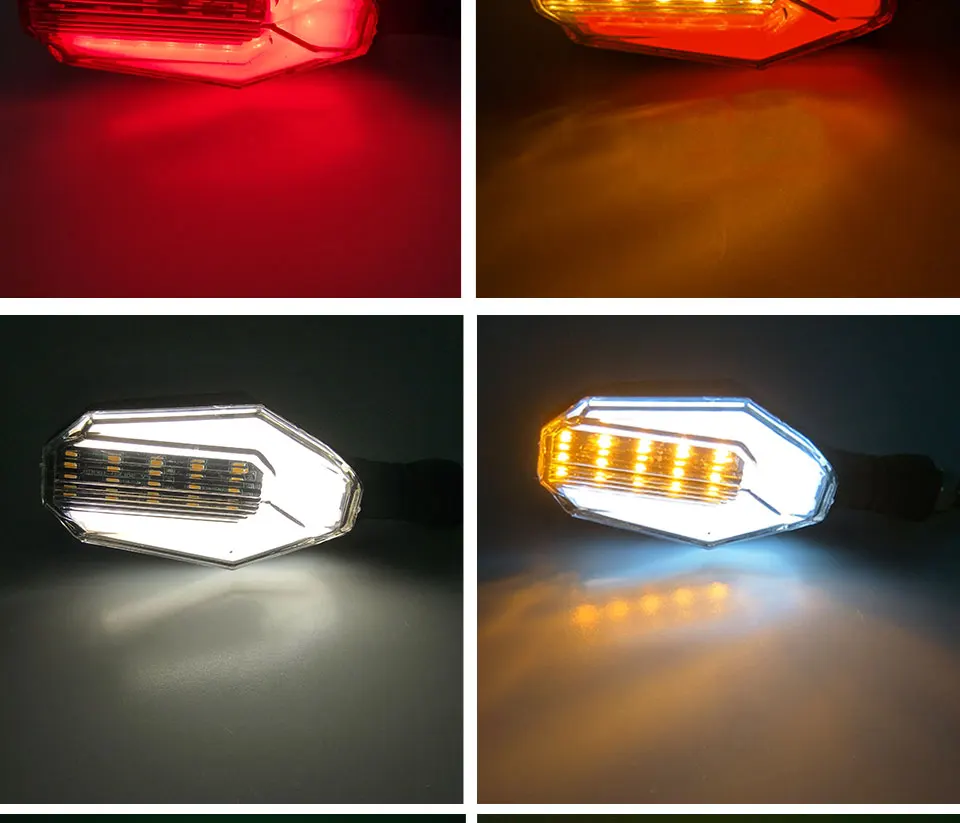 2pcs 12V LED Motorcycle Turn Signal Lights Colorful Flashing Motorbike Indicator Blinker Moto Tail Lights Signal Lamp For Harley (8)