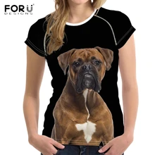 FORUDESIGNS/крутые женские летние футболки с 3D принтом в виде собаки, Harajuku, топ с коротким рукавом, футболки, одежда, модные брендовые женские футболки