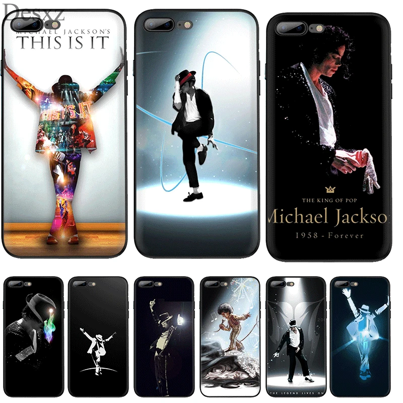 

Silicone Tpu Phone Case Michael Jackson for iPhone 11 Pro X XS Max XR iPhone 6 6s 7 8 Plus 5 5s SE Protection Cover