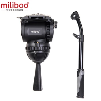 

miliboo M8 Professional Broadcast Movie Video Fluid Heads Load 15 kg Heavy Duty Tripod Camera Stand with 100mm Bowl