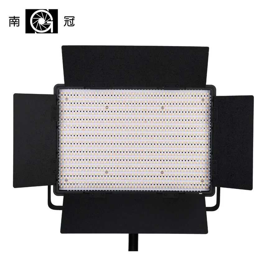 

Nanguang CN-1200CSA LEDS 3200K to 5600K 7750 Lux LED Video Studio Light Panel with V Lock Battery Mount Extreme CRI RA 95 Bi col