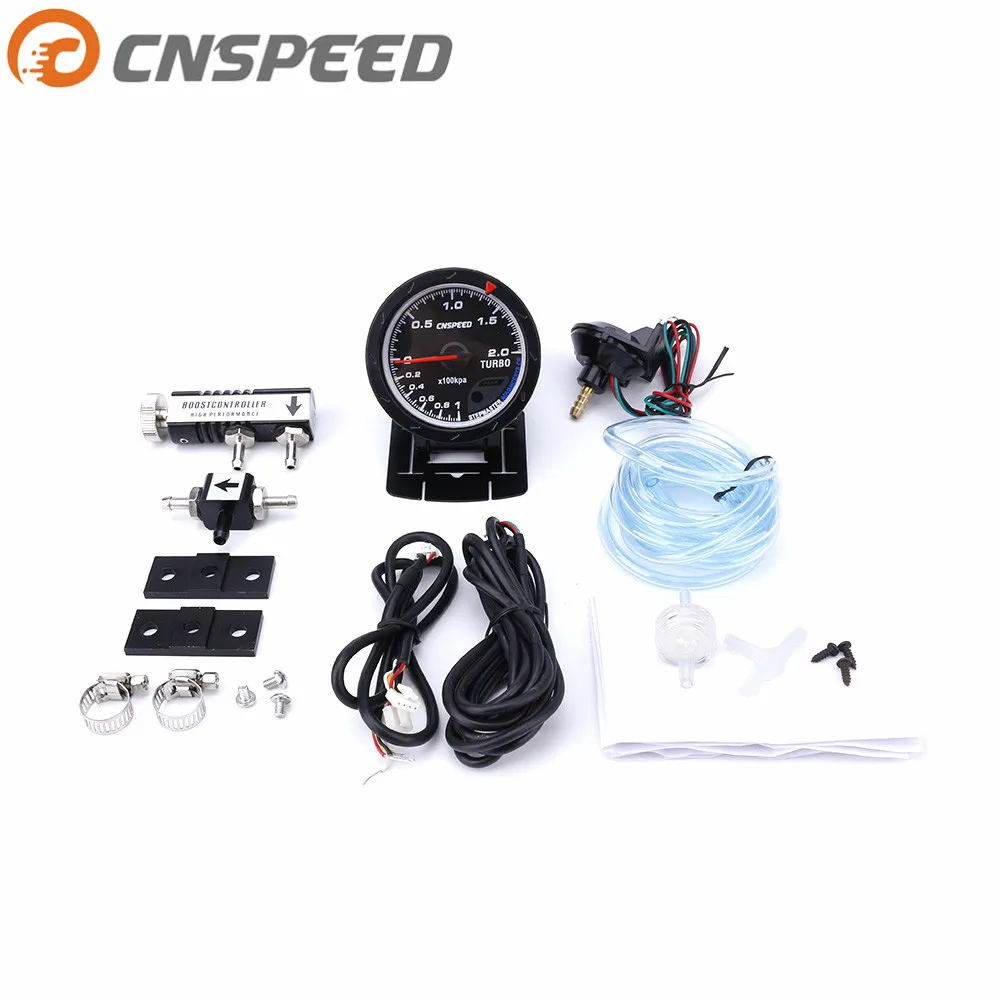 Бесплатная доставка CNSPEED 60 мм Автомобильный датчик турбонаддува + Регулируемый