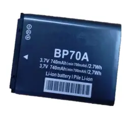 BP-70A BP70A цифровой Камера Батарея BP70A литиевые батареи пакет для samsung ST90 ST100 ST150F ST700 SL600 SL630 WB30F WB35F