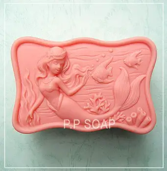

Mermaid Silicone Soap mold Handmade 3d silicone mould DIY Craft molds S116