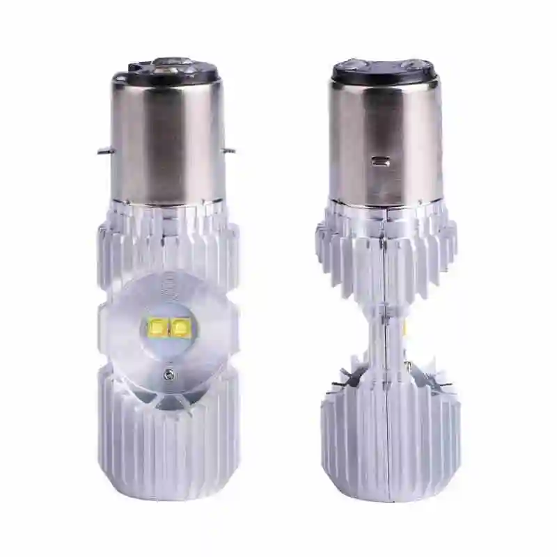 BA20D HS1 P43T H6 TWO Three 2 3 Clam socket Wide Voltage led Motorcycle LED Headlight 1400LM High Low Beam Universal Motorbike Bulb Headlamp For Ducati KTM Aprilia Triumph Honda Motorbike Moped Scooter Lights (8)