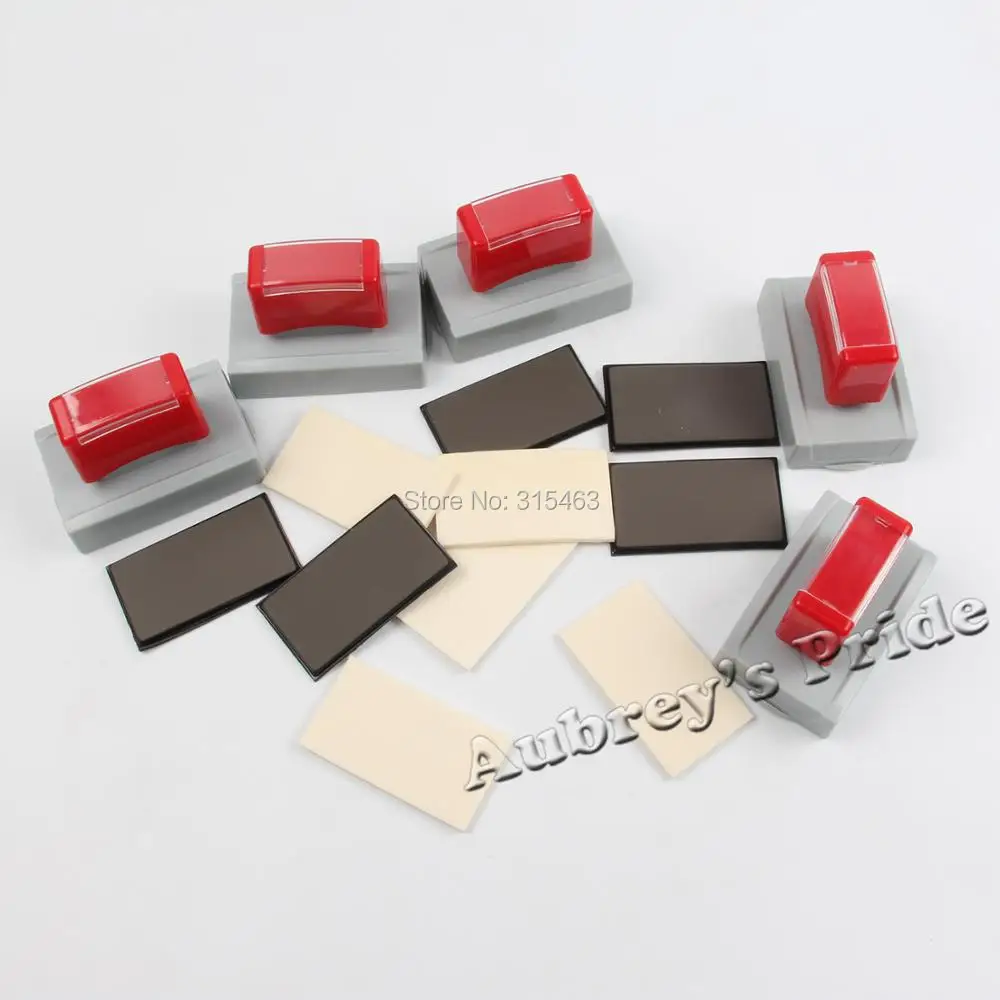 

5Pcs Rectangle HD-27x55mm Holder Rubber Pad Sponge Free Edge Sealing for Flash Stamp Shell Material Selfinking Stamping