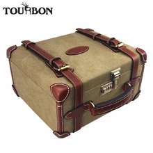 Tourbon охотничий винтажный холщовый чехол для хранения патронов чехол стреляющая пуля картриджи держатель боеприпасов аксессуары для дробовика