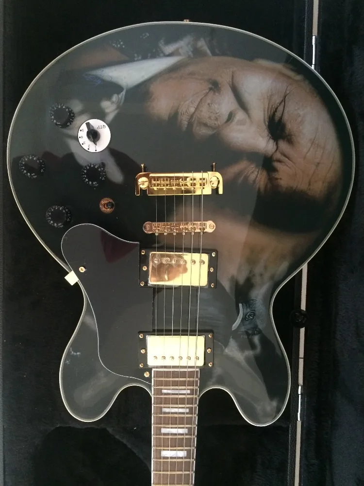 BB King Джаз Гитары золотые hardwares Топ Люсиль Подпись король блюз| |