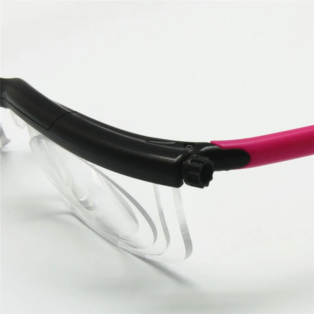 Adlens foco ajustable Gafas para leer ojo miopía Gafas-6d A + 3D dioptrías lupa fuerza variable
