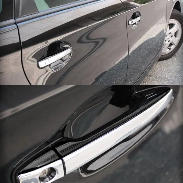 

JY 8PCS Chrome Door Handle Molding Garnish Trim with Keyhole Car Styling Cover For Toyota Prius Plug-in Hybrid 1st GEN 2012-2015