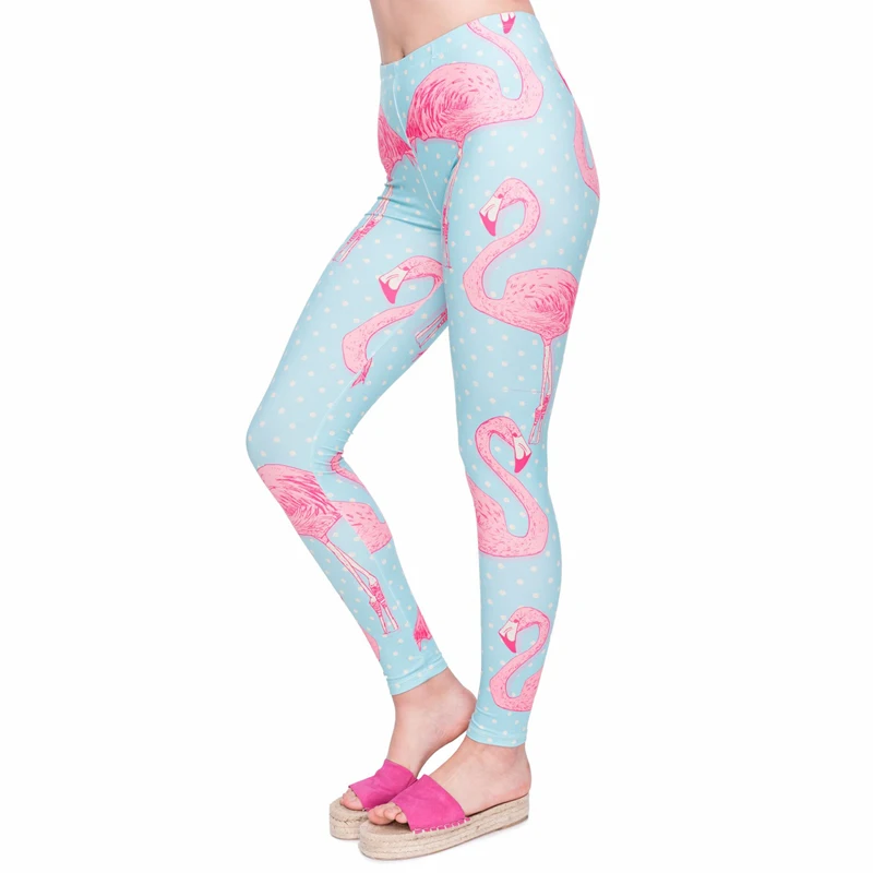 

Yellow Dots Blue Print Women Leggings Fitness Breathable Perspiration Quick Drying Leggins High Elasticity Trouser Pants