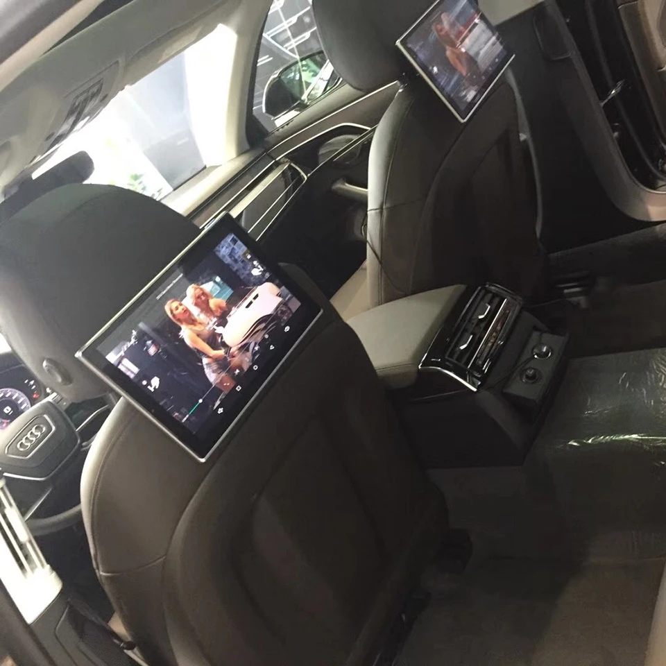 

2018 UI Style Latest Product Rear Seat Entertainment Car Headrest Monitor For All NEW Audi A8 11.8 inch Car Pillow Monitor 2PCS