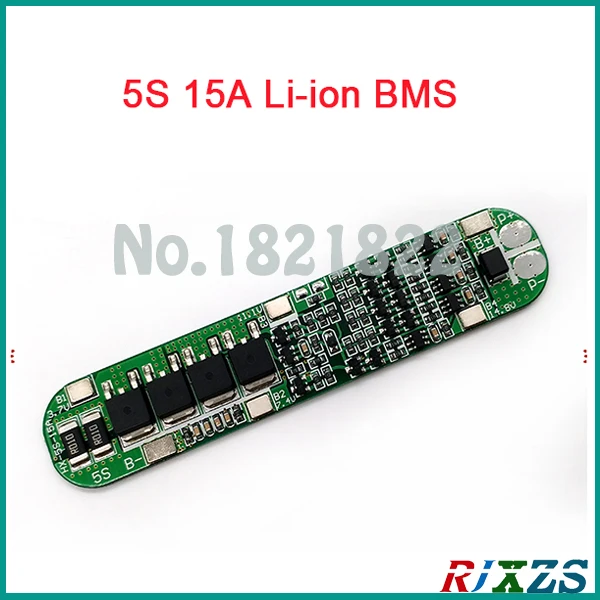 5S 15A 18 5 V li ion BMS PCM плата защиты батареи bms pcm без балансировки для LicoO2 Limn2O4
