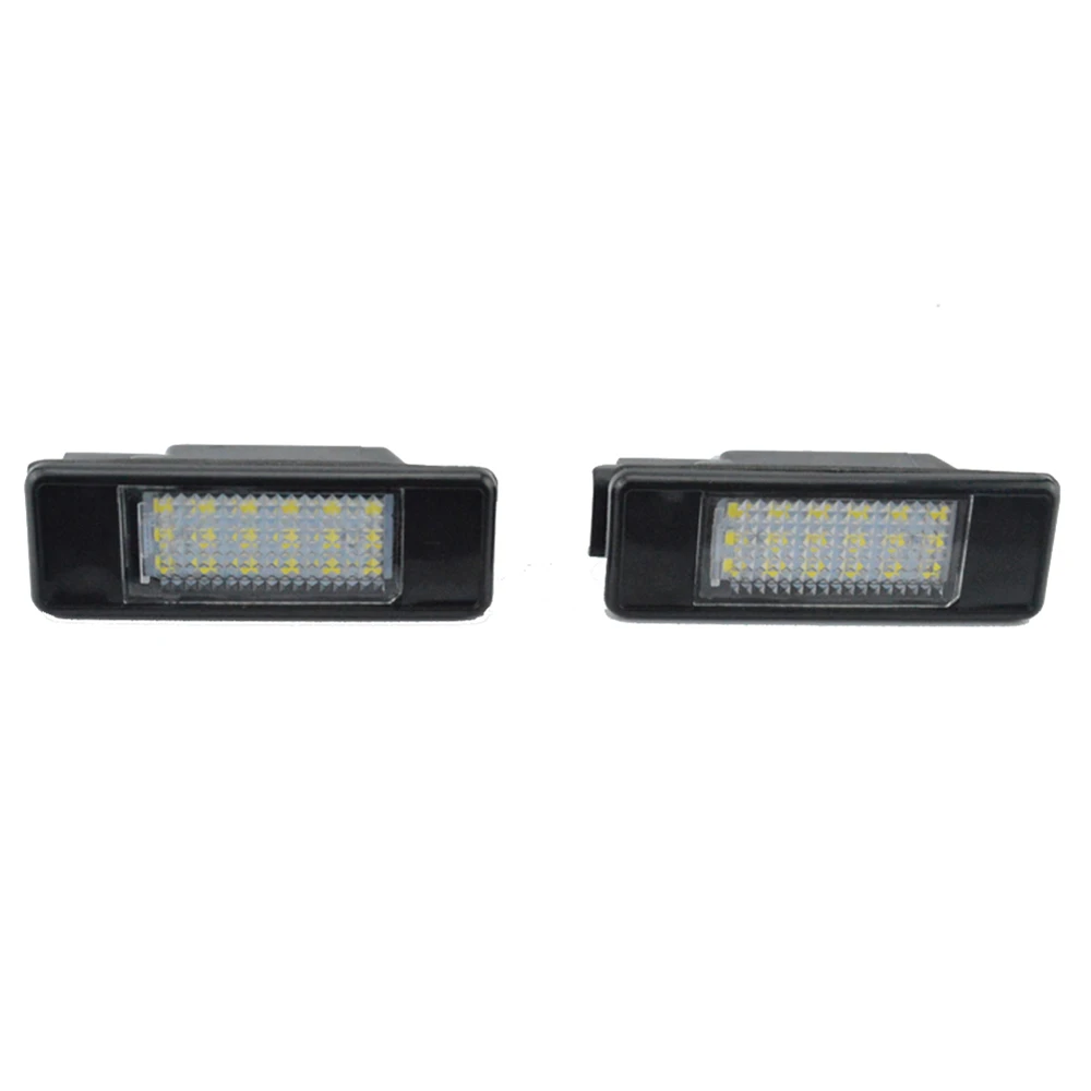 Car Flashing Canbus No Error LED License Number Plate Light For Peugeot