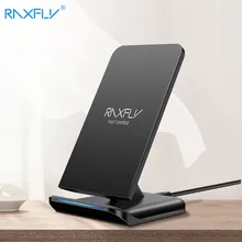 RAXFLY QI Беспроводное зарядное устройство 10 Вт быстрое зарядное устройство для samsung S10 S9 S8 5 В/1.8A Беспроводная зарядка быстрое зарядное устройство для iPhone X XR XS Max
