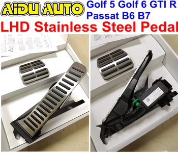 

USE For VW Scirocco 3 Golf 5 Golf 6 R Passat B6 B7 CC Q3 LHD Stainless Steel Pedal Covers Set 1K1 064 205 A 1K1 723 503 AB