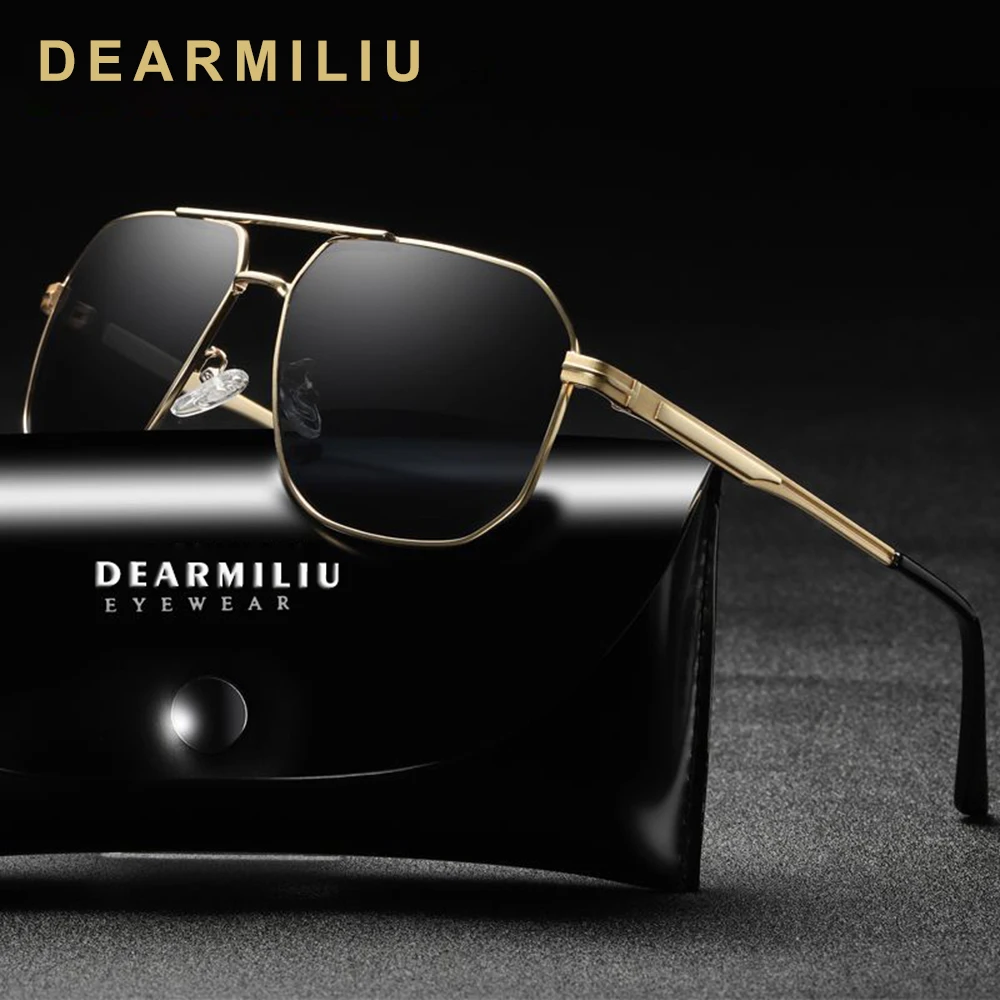 

DEARMILIU 2019 Design Men's Polarized Sunglasses Women Driving vintage Mirror Sun Glasses Male UV400 Gafas De Sol For shades Men