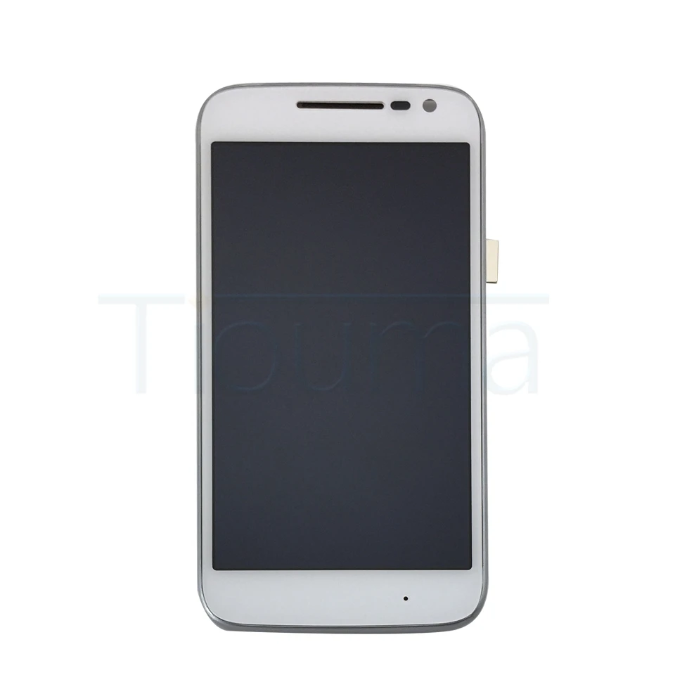 Moto G4 Play LCD Display With Frame white (3)