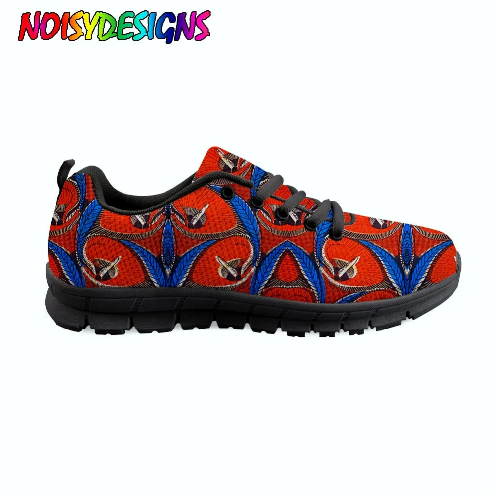 

2018 HOT SALE African style Print Casual Women Casual Flats Shoes Breathable Comfortable Mesh Women's Sneakers Zapatos