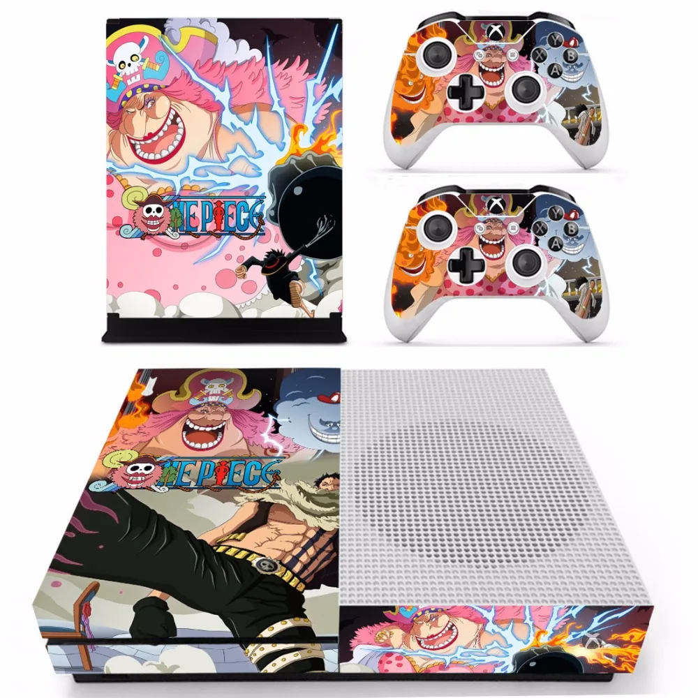 Аниме цельный СТИКЕР Наклейка для Microsoft Xbox One S консоль и 2 контроллера тонкая кожа