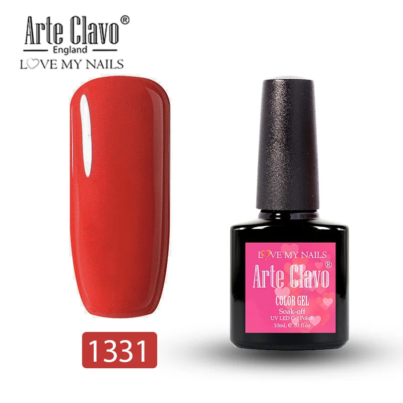 Arte Clavo, 10 мл, верхнее покрытие, Гель-лак, матовое верхнее покрытие, длительное покрытие, Гель-лак для ногтей, впитываемый, тусклый, матовый, поверхность, гель для ногтей - Цвет: 1331