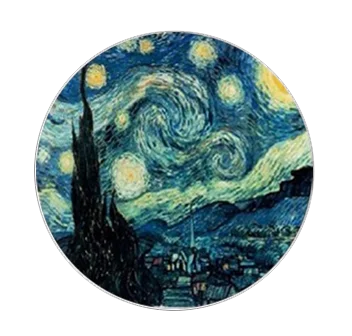 5pcs16mm20mm25mmVan Gogh картина Звездная ночь Винсента ручной работы фото стеклянный капельный стиль Кабошоны Ювелирные изделия Аксессуары