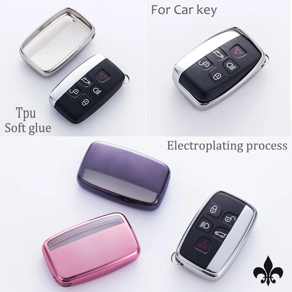 

Remote Car Smart Car key Cover Case TPU Soft Protect Shell Set Wallet Bag For Land Rover Range Rover Sport A9 Evoque Freelander2