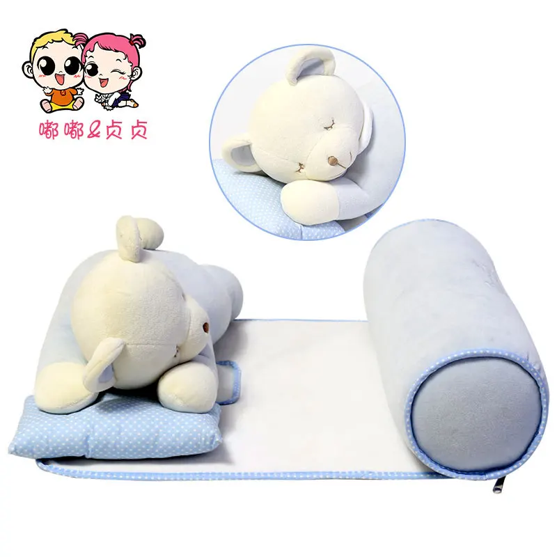 Новые продажи розовый синий медведь мультфильм 45 см* 35 см* 12 см поддержка детей формирование Pillowigh для предотвращения плоских постельных принадлежностей