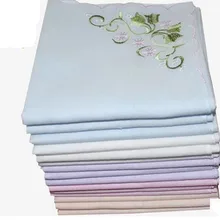 Женский хлопковый носовой платок вышитое полотенце хлопковый носовой платок вышитый носовой платок женский Мягкий Пот