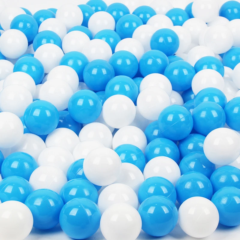 50Pcs/lot 6CM Colorful Ball Pits Soft Plastic Ocean Ball Blue Water