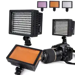 Новый HD-160 led studio видеокамера Заполните свет лампы для Canon SLR Универсальный Камера DV SLR 660lm 3200 К- 5400 К