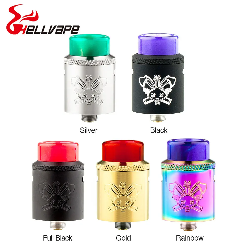 

New Original Hellvape Dead Rabbit SQ RDA Tank Single Coil Atomizer with Ample Build Space MTL and DL Inhales Vs RDTA / RTA / RDA