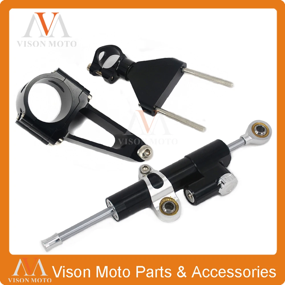 

CNC Steering Damper Set Stabilizer With Bracket Mounting Assemblly For HONDA CBR600 CBR 600 F4I 1999 2000 2001 2002 2003 2004
