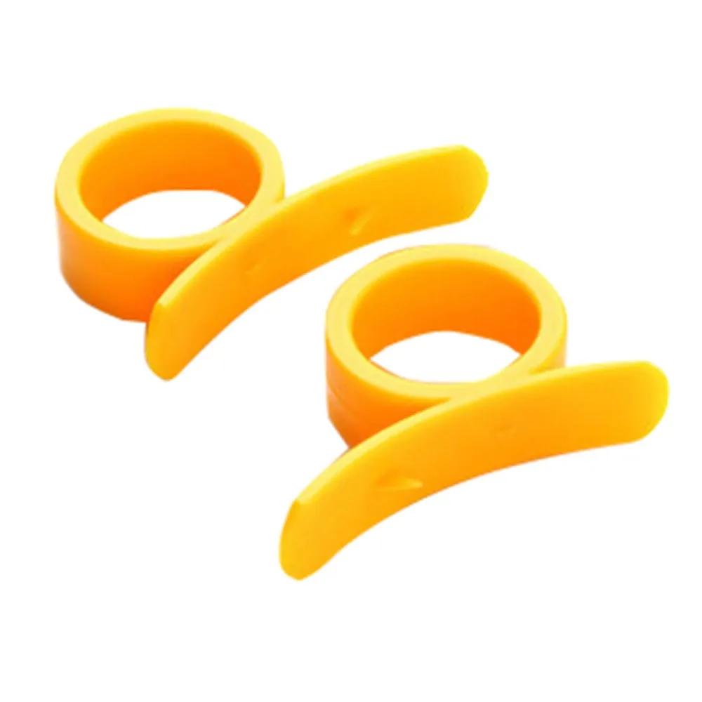 1 шт. инструмент для фруктов Креативные кухонные гаджеты пластиковый оранжевый инструмент для очистки с кольцом открытым оранжевым Овощечистка пальчикового типа Cleverly
