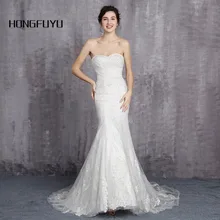 Romantic Sweetheart Neck Tulle Sleeveless Long Wedding Dresses 2018 Appliques Beading Mermaid Backless Wedding Dress HFY111602