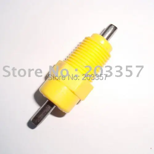 

1000 pcs yellow screw ball seal poultry nipple chicken bird quail drinker water hen cup cage