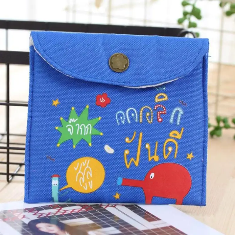 حذاء مدرسة بناتي من القماش حفاضات فوط صحية حقيبة التخزين الفوط الصحية منشفة الحيض الصحية عمة حقيبة مفتاح محفظة نسائية للعملات المعدنية الائ...