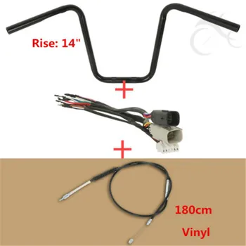 

3 Style Custom 1" Rise 14" Handlebar Switch Clutch Cable For Harley Sportster XL 96-13 Motorcycle