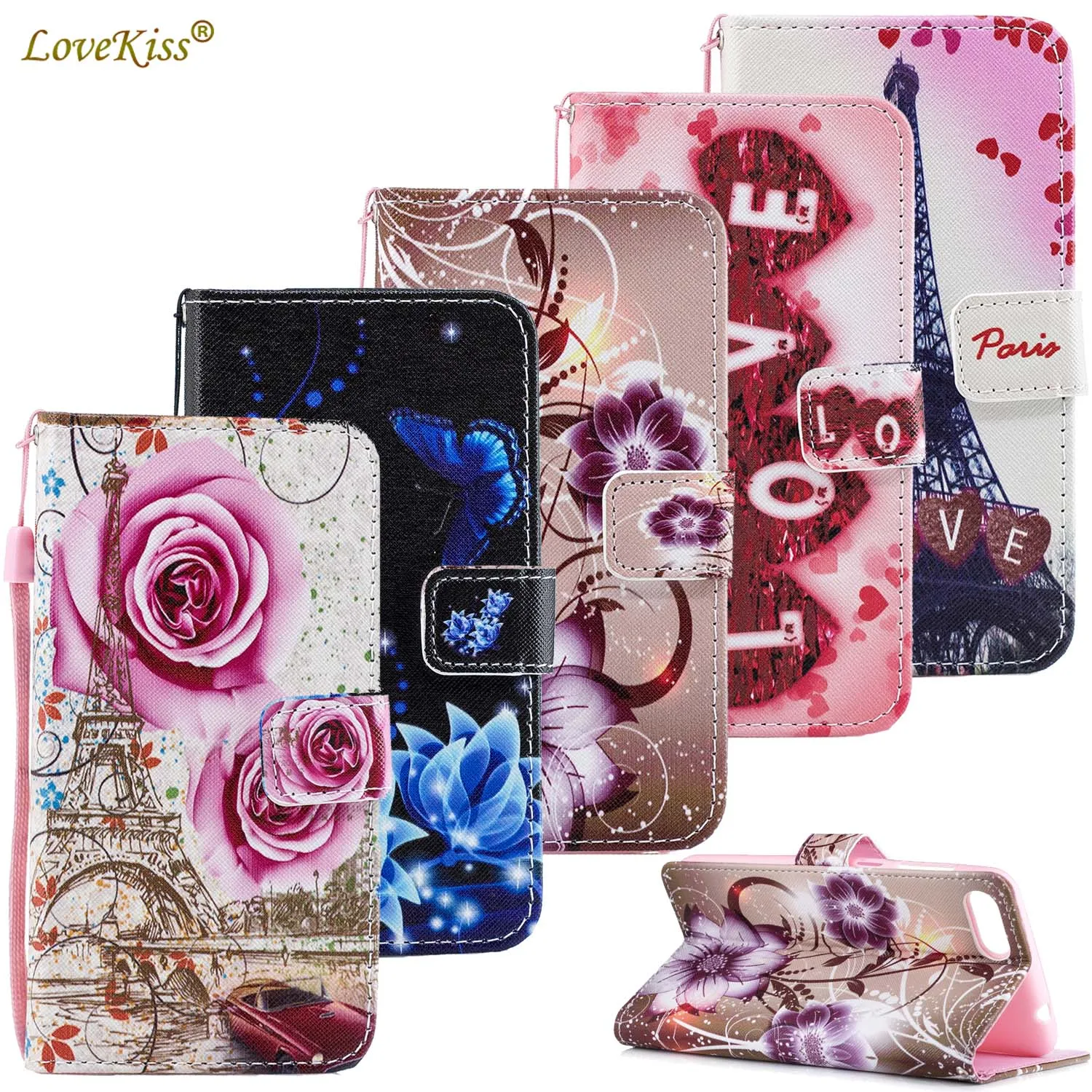 

Flower Leather Wallet Bag For ASUS Zenfone 3 Max ZC520TL Live 3 Go ZB501KL Case 4 Max Pro Plus ZC520KL ZC554KL Cover Flip Cases