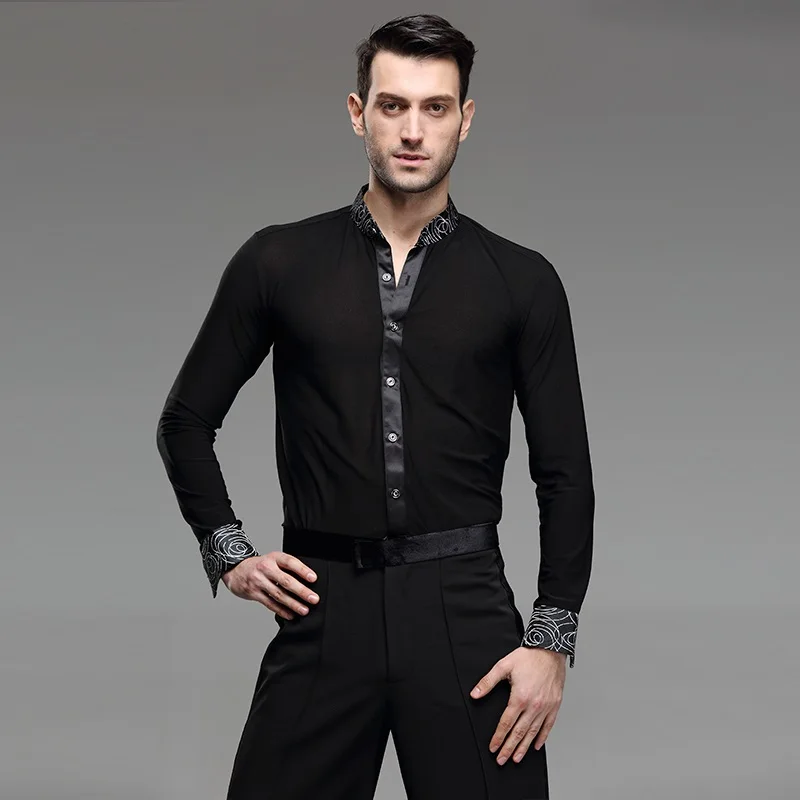 5 color ballroom dance shirt mens latin shirt mens ballroom shirts men