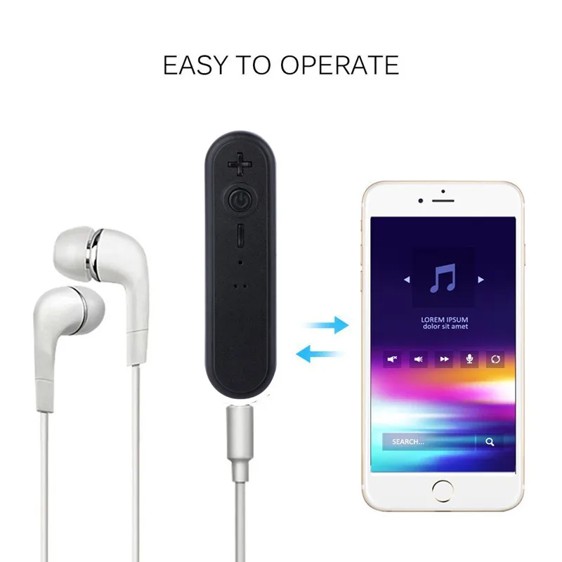 

Car Bluetooth Receiver Aux Audio Adapter 3.5mm Bluetooth 4.1 Converter For IOS Android Handsfree Wireless Music Adapter