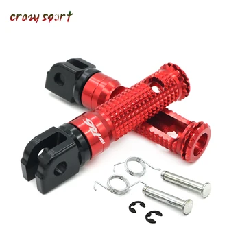 

Front Foot Pegs Footrest Adapter For YAMAHA YZF R6 YZFR6 YZF-R6 2003-2016 2015 Motorcycle Foot Rest Rider With Logo